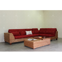 Крайне интересные секционный диван Набор для крытой мебели с использованием природного водного Гиацинта сотка